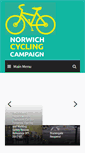 Mobile Screenshot of norwichcyclingcampaign.org